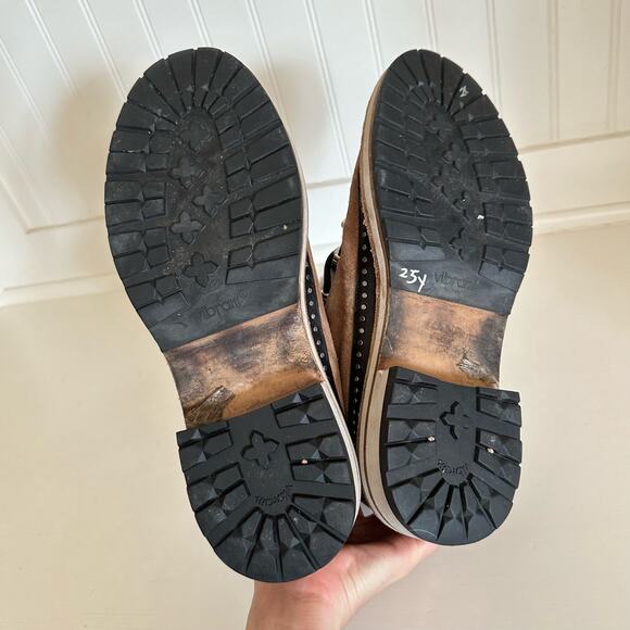 Rag & Bone Compass Shearling Camel Leather Hiking Boots $695 - Picture 7 of 9